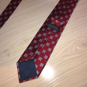 Jos A. Bank Red Pattern Tie